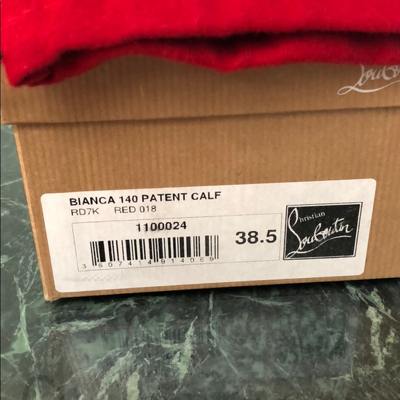 Christian Louboutin Bianca 140 Patent Calf 38.5 - Picture 7 of 7